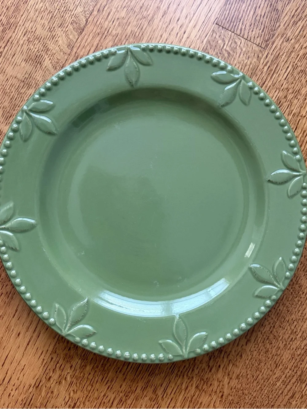 Signature Housewares Sorrento Dinner Plate Oregano Green 11.25” Rustic Farmhouse
